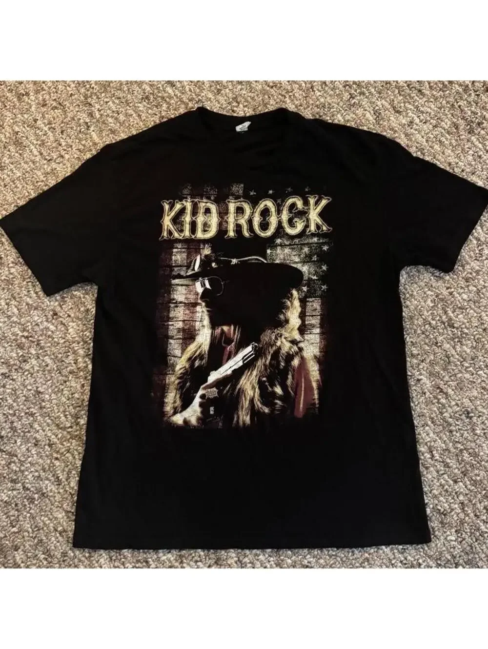 Men’s Kid Rock 2015 Tour Graphic T-Shirt Short Sleeve Black